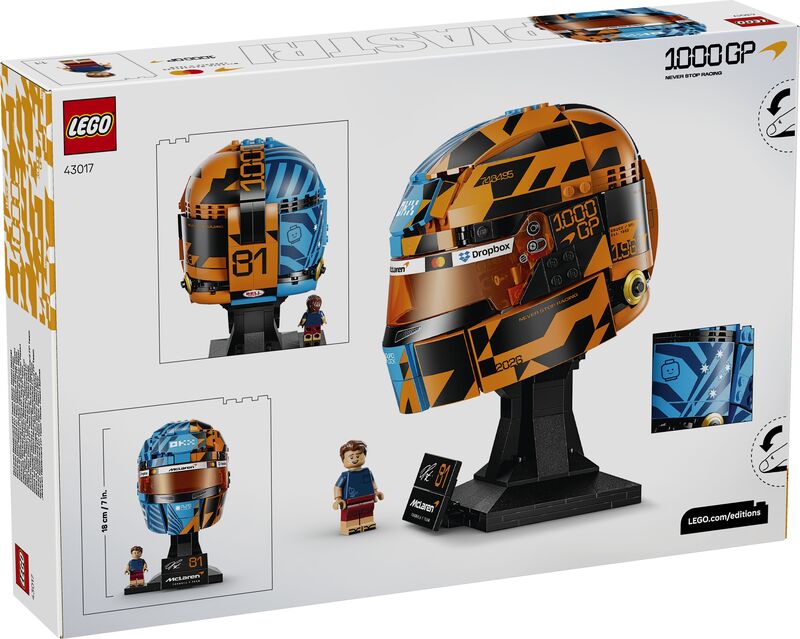 LEGO® Editions McLaren Mastercard F1 Team Oscar Piastri Helmet (43017) - φωτογραφία 6