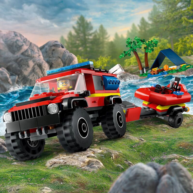 LEGO City 4X4 Fire Truck With Rescue Boat (60412) φωτογραφία
