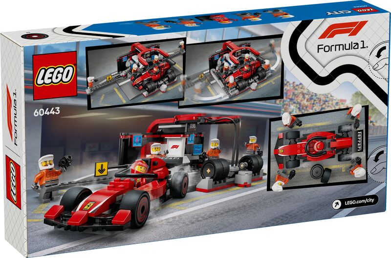 LEGO City F1 Pit Stop & Pit Crew With Ferrari Car (60443) φωτογραφία