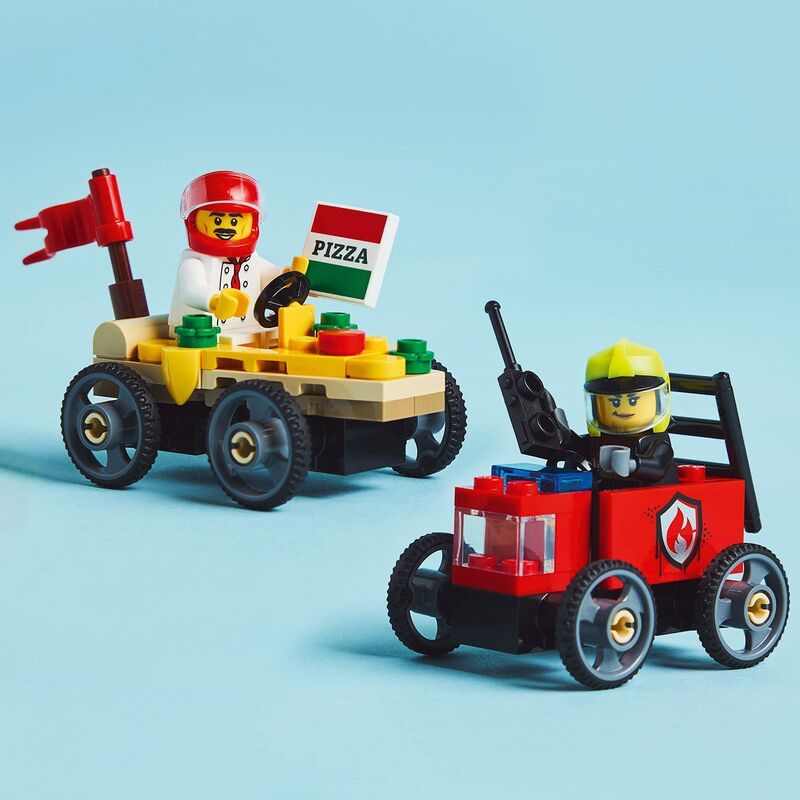 LEGO® City Pizza vs. Fire Truck Race Car (60458) - φωτογραφία 5