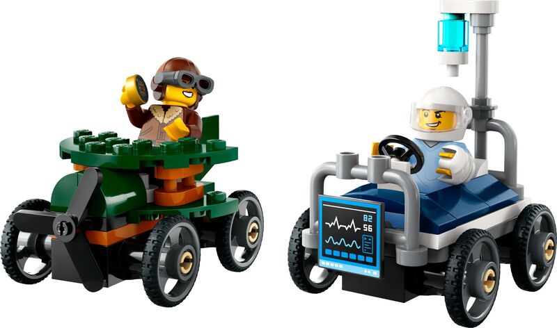 LEGO® City Airplane vs. Hospital Bed Race Car Pack (60459) - φωτογραφία 2