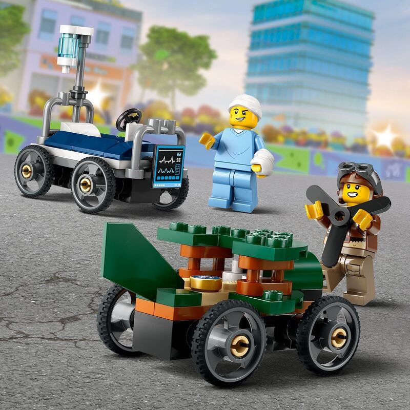 LEGO® City Airplane vs. Hospital Bed Race Car Pack (60459) - φωτογραφία 4