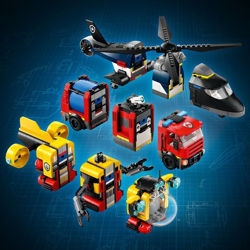 LEGO City Helicopter, Fire Truck & Submarine Remix (60462) φωτογραφία