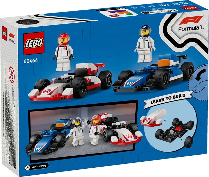 LEGO City F1 Williams Racing & Haas F1 Race Cars (60464) φωτογραφία