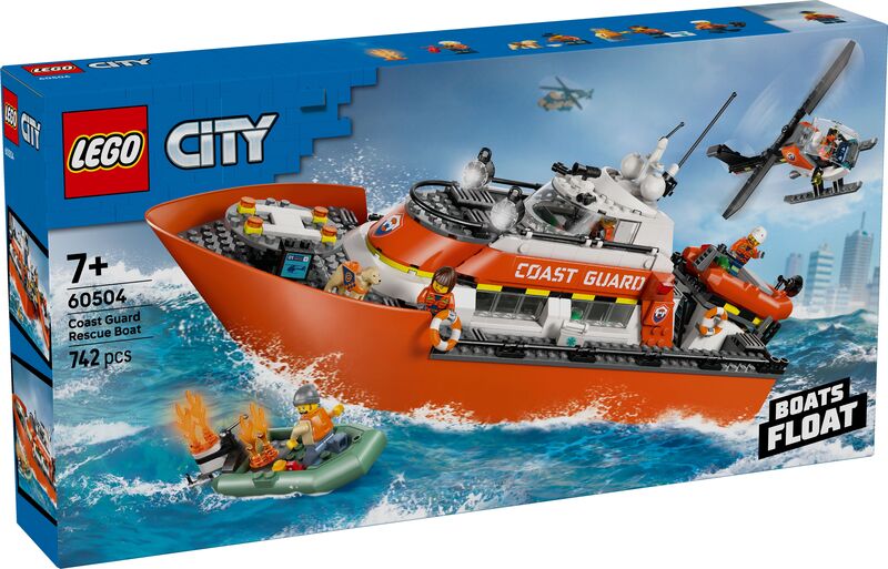 LEGO City Coast Guard Rescue Boat & Helicopter (60504)