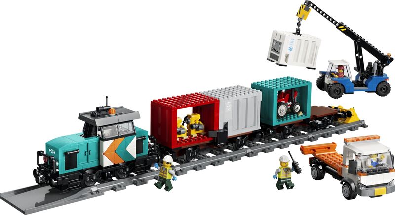 LEGO® City Harbor Freight Train With Crane & Truck (60509) - φωτογραφία 2