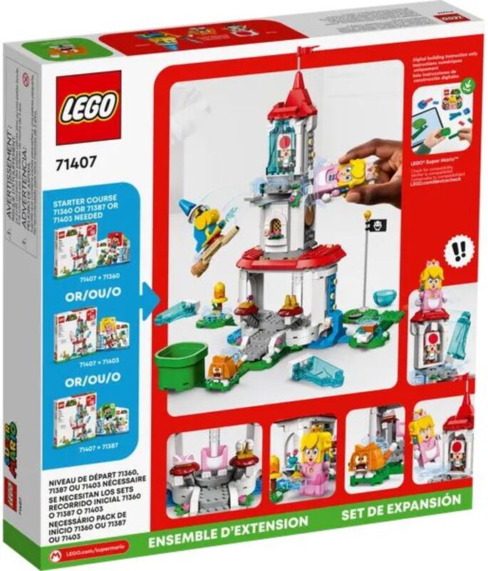 LEGO Super Mario Cat Peach Suit Αnd Frozen Tower Expansion Set (71407) φωτογραφία