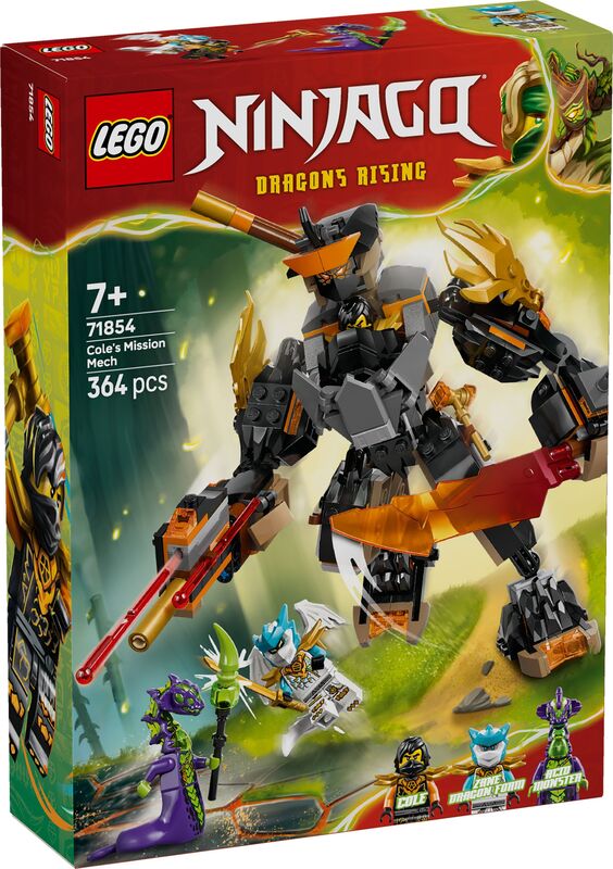 LEGO Ninjago Cole's Mission Mech & Dragon Zane (71854)