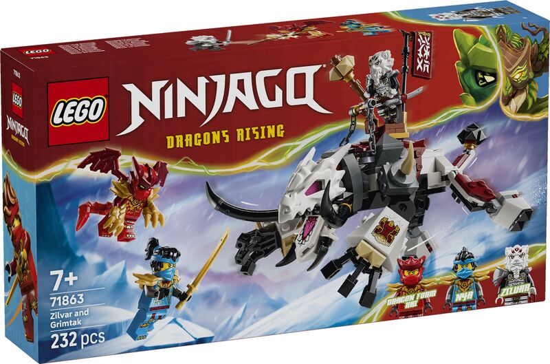 LEGO® Ninjago Zilvar And Grimtak The Dragon Beast (71863)