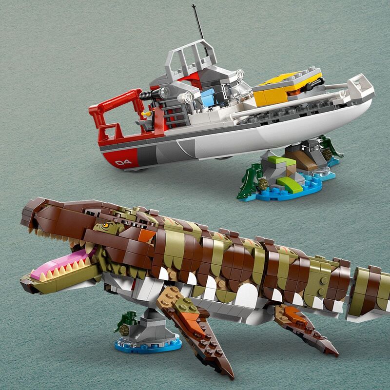 LEGO Jurassic World Brick-Built Mosasaurus Boat Mission (76974) φωτογραφία