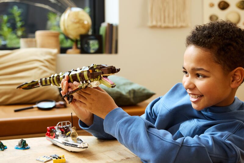 LEGO Jurassic World Brick-Built Mosasaurus Boat Mission (76974) φωτογραφία