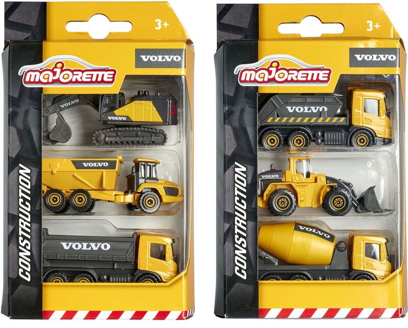 Majorette D/C Σετ 3 Οχήματα Volvo 7.5cm-2 Σχέδια (212057284) φωτογραφία