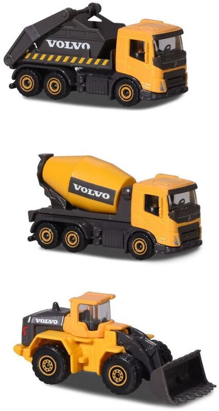 Majorette D/C Σετ 3 Οχήματα Volvo 7.5cm-2 Σχέδια (212057284) φωτογραφία
