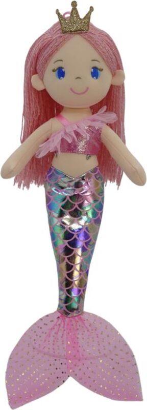 Creation Κούκλα Πάνινη Γοργόνα Ροζ 40cm (E18003A-1)