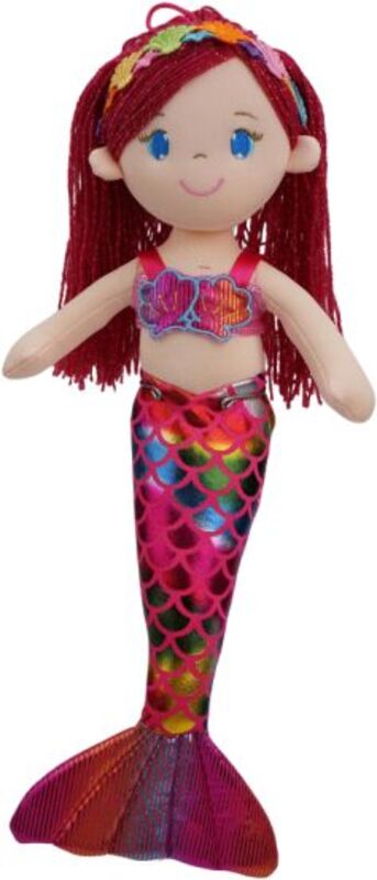 Creation Κούκλα Πάνινη Γοργόνα Κόκκινη 40cm (E18004A)