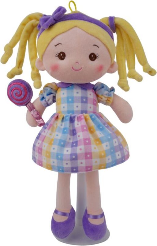 Creation Κούκλα Πάνινη Με Γλυφιτζούρι Μωβ 40cm (G20001B)