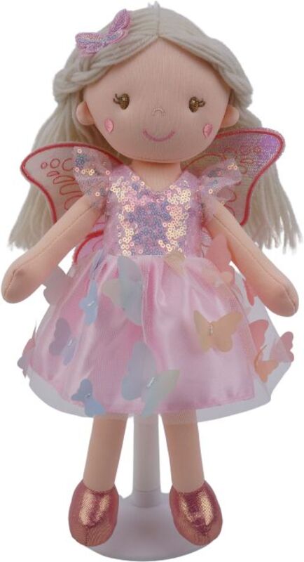 Creation Κούκλα Πάνινη Νεράϊδα Shiny Ροζ 38cm (FB23046)