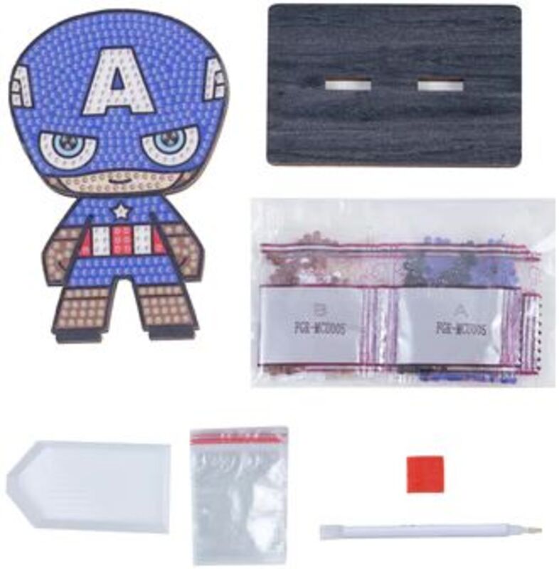 Craft Buddy Φιγούρα Crystal Art Captain America (CAFGR-MCU005) φωτογραφία