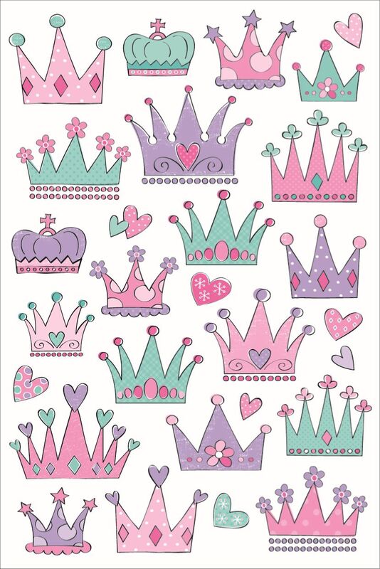 LKing Sticker Κορώνες Glitter (CLA3024V)