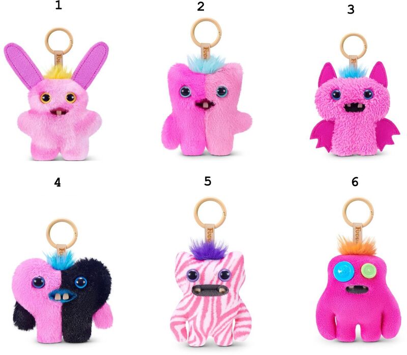Zuru Λούτρινο Fuggler Keyrings Baby Pinkles-6 Σχέδια (15759) - φωτογραφία 2