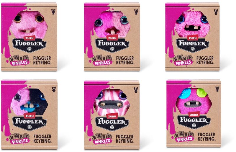 Zuru Λούτρινο Fuggler Keyrings Baby Pinkles-6 Σχέδια (15759) - φωτογραφία 3