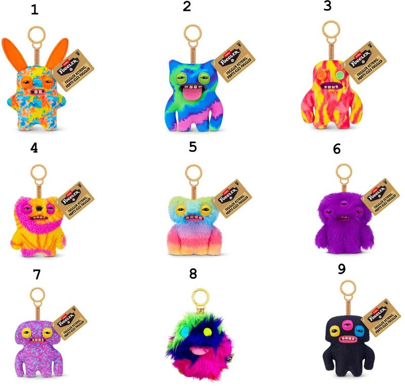 Zuru Λούτρινο Fuggler Keyrings Mini-9 Σχέδια (15760) - φωτογραφία 2