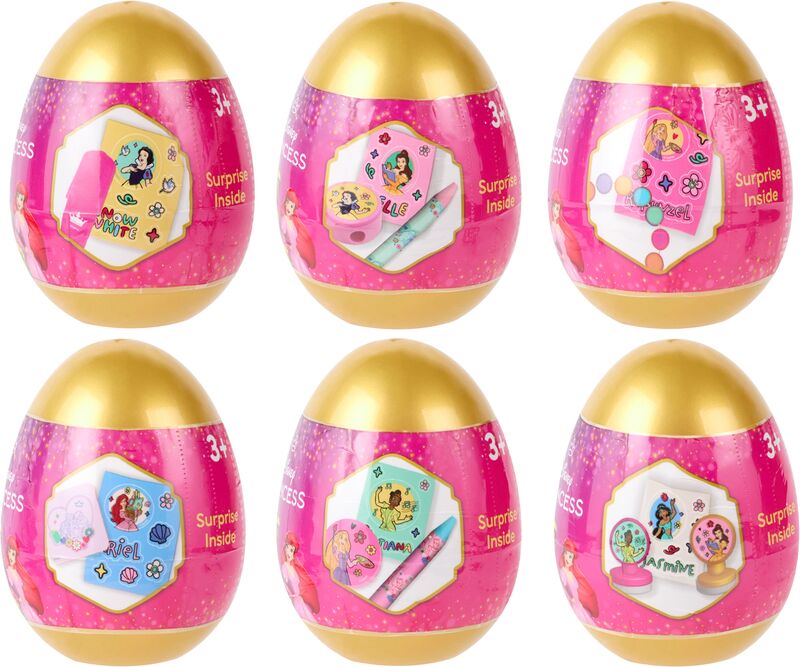 Canenco Disney Princess Αυγό Έκπληξη-6 Σχέδια-1Τμχ (DP24108)