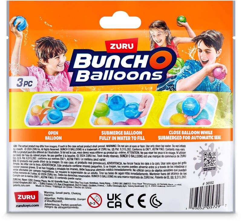 Zuru Bunch O Balloons Reusable Water Balloons-2 Σχέδια-1Τμχ (56592) φωτογραφία