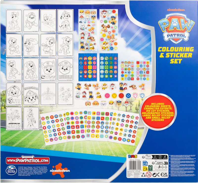 RMS Paw Patrol Σετ Ζωγραφικής & Αυτοκόλλητα 500Τμχ (97-0266) - φωτογραφία 2