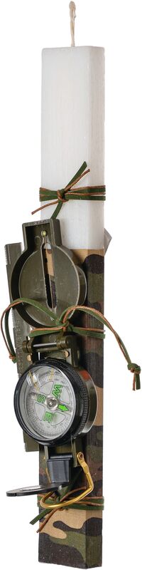Λαμπάδα Πλακέ Πυξίδα Στρατιωτική Μεγάλη (98.29.4463)