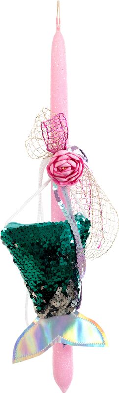 Λαμπάδα Τσαντάκι Γοργόνας Με Πούλιες (294841)