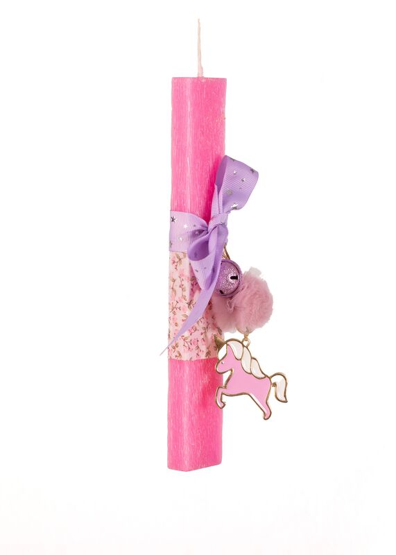 Λαμπάδα Πλακέ Μονόκερος Μεταλλικός-Πον Πον (98.29.5118)