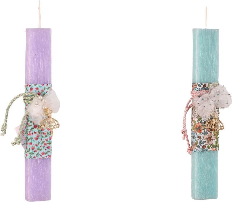 Λαμπάδα Πλακέ Μπαλαρίνα Μεταλλική-2 Σχέδια-1Τμχ (98.29.5121)