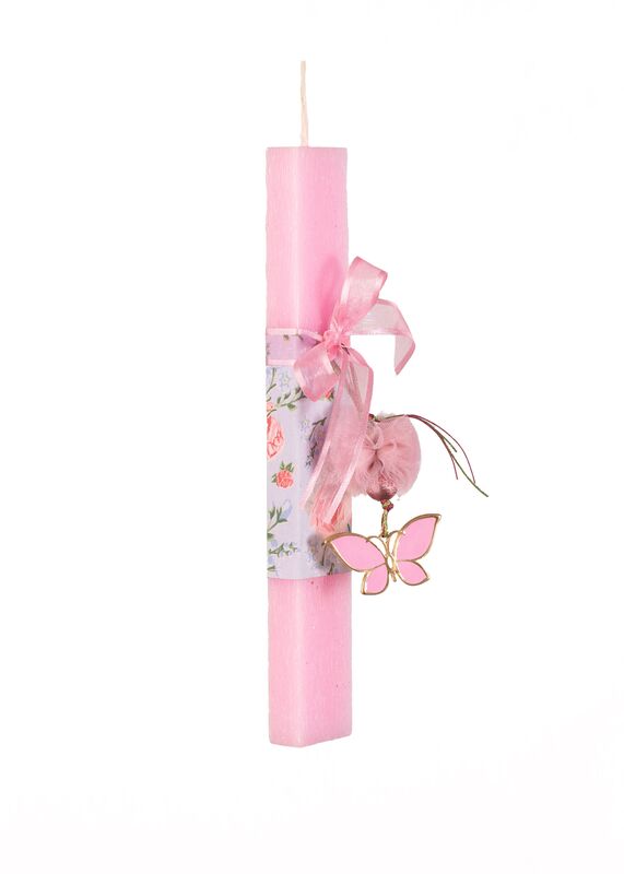 Λαμπάδα Πλακέ Πεταλούδα Μεταλλικό Σμάλτο (98.29.5122)