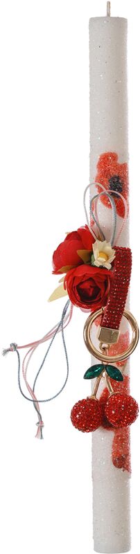 Λαμπάδα Μπρελόκ Κερασάκι Στρας (98.29.5352)