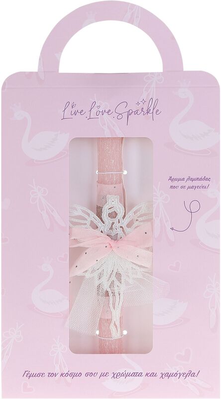 Λαμπάδα Νεράϊδα Glitter 14cm (ML26073)