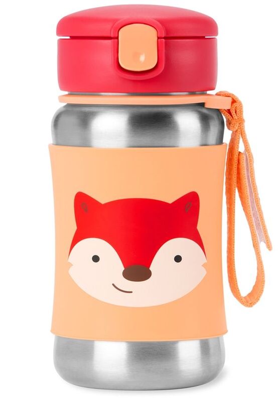 Skip Hop Stainless Steel-Fox Παγούρι Με Καλαμάκι (29-2903011-32/9S892110)