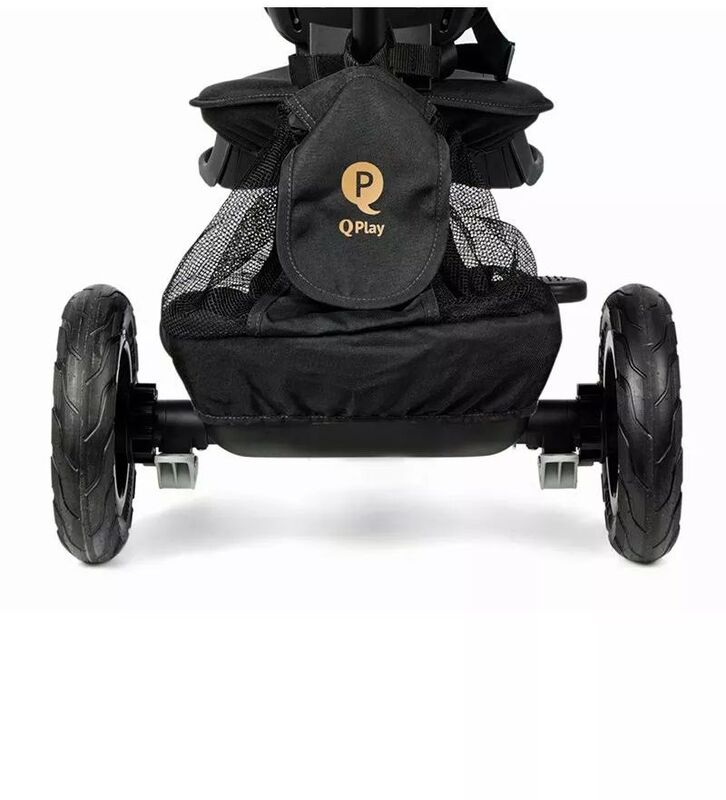 QPlay Τρίκυκλο Rito Deluxe Air Gel Wheels Black (01-1212068-02) φωτογραφία