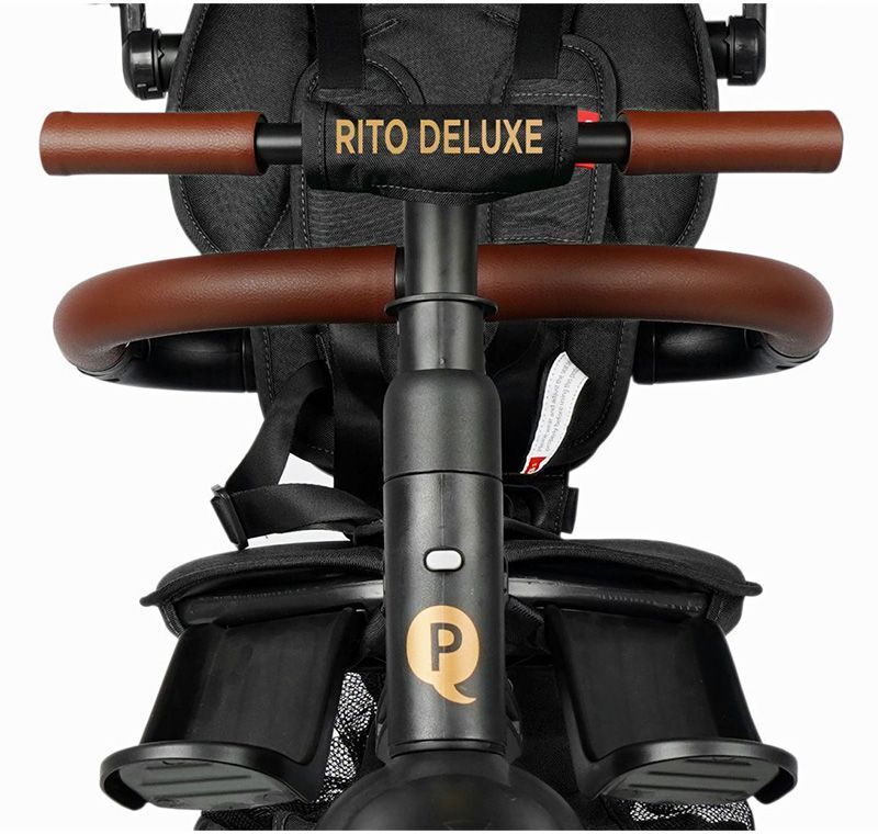 QPlay Τρίκυκλο Rito Deluxe Air Gel Wheels Black (01-1212068-02) φωτογραφία