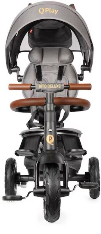 QPlay Τρίκυκλο Rito Deluxe Air Gel Wheels Grey (01-1212068-03) φωτογραφία