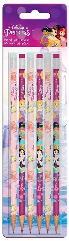Princess Μολύβι Με Γόμα 6Τμχ (000563837)