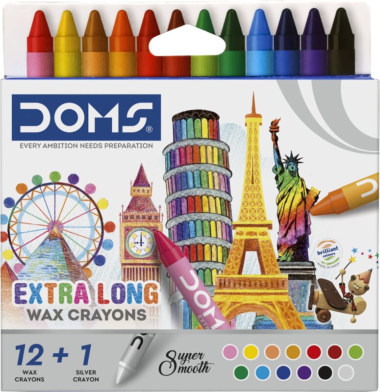 Doms Κηρομπογιές 12Τμχ (000080493)