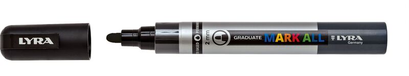 Lyra Μαρκαδόροι Graduate Mark All 2mm Black (L6820099)