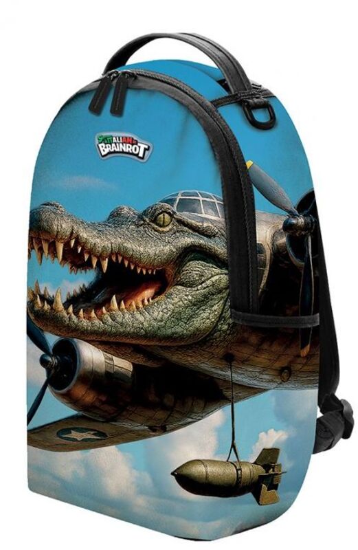 Brainrot 26 Σακίδιο Στρογγυλό Crocodillo Bombardino (263214)