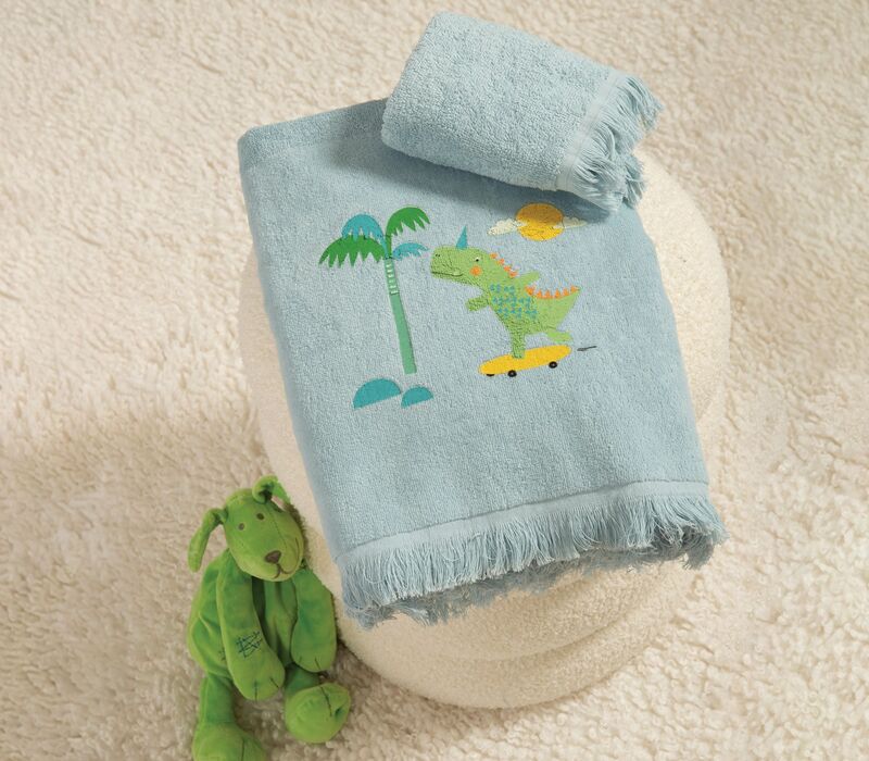 Nef Nef Πετσέτα Σετ 2Τμχ Dinos On Wheels Χ25/26 (038772)