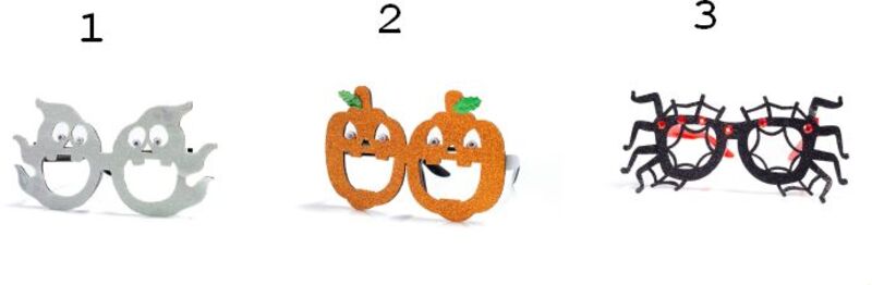 Γυαλιά Halloween 18cm-3 Σχέδια (7001) - φωτογραφία 2