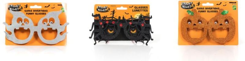 Γυαλιά Halloween 18cm-3 Σχέδια (7001) - φωτογραφία 3