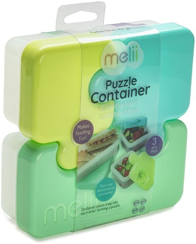 Melii Φαγητοδοχείο Puzzle Lime (MEL15100)