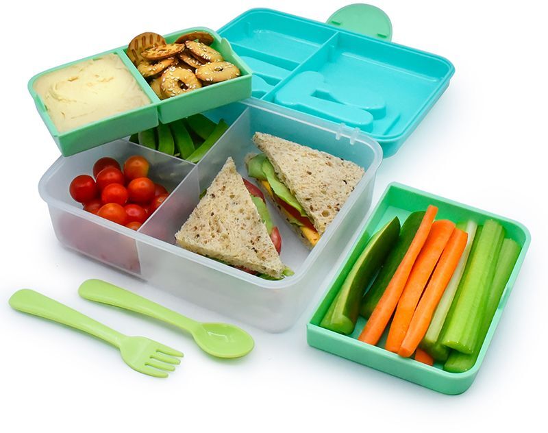 Melii Φαγητοδοχείο Με Κουτάλι & Πιρούνι Blue (MEL21510) φωτογραφία