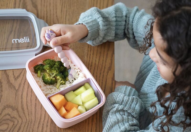 Melii Φαγητοδοχείο Με Ασποσπώμενα Διαχωριστικά Pink (MEL21800) φωτογραφία